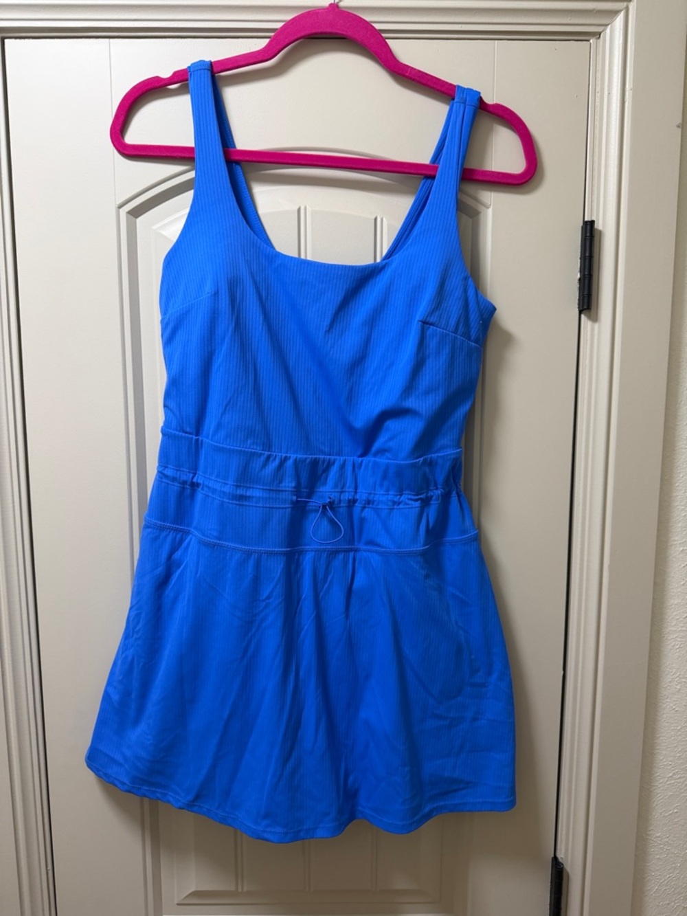 JoyLab Bright Blue Skirted Swim Dress